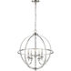 Artemis 5 Light 24 inch Polished Nickel Chandelier Ceiling Light